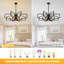Lustre géométrique à 8 lumières à intensité variable-28952659