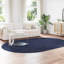 Shaggy Rug High Pile NAVARRA Navy Polyester-1348725434