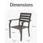 All-Weather Metal Dining Chairs Set for Outdoor Spaces-1459130026