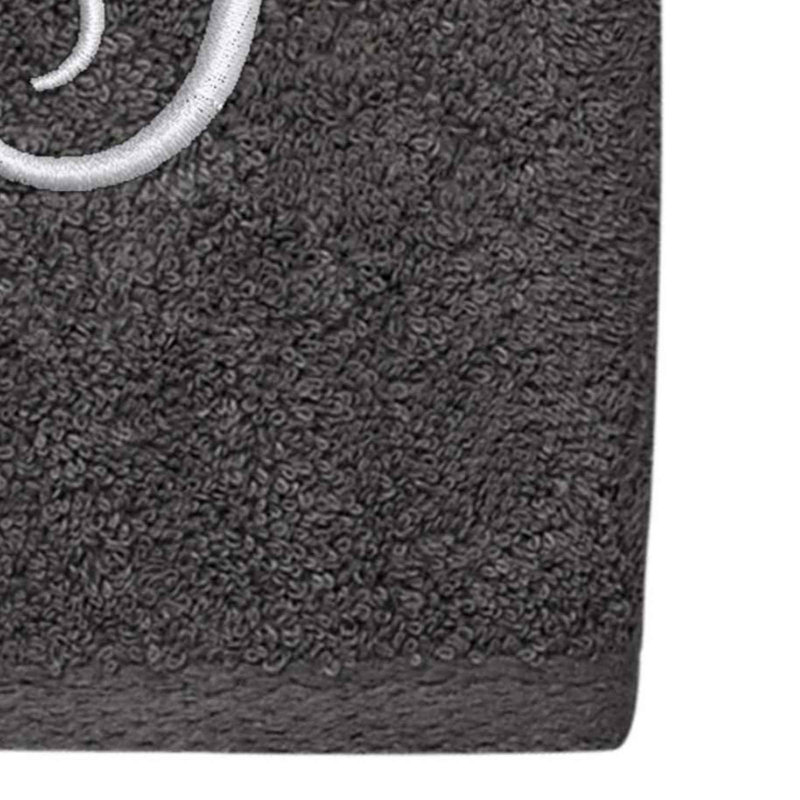 Winston Porter Granite/Silver Script Monogram Hand Towel Letter G