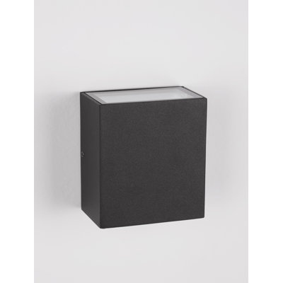 Black Integrated LED Outdoor Flush Mount