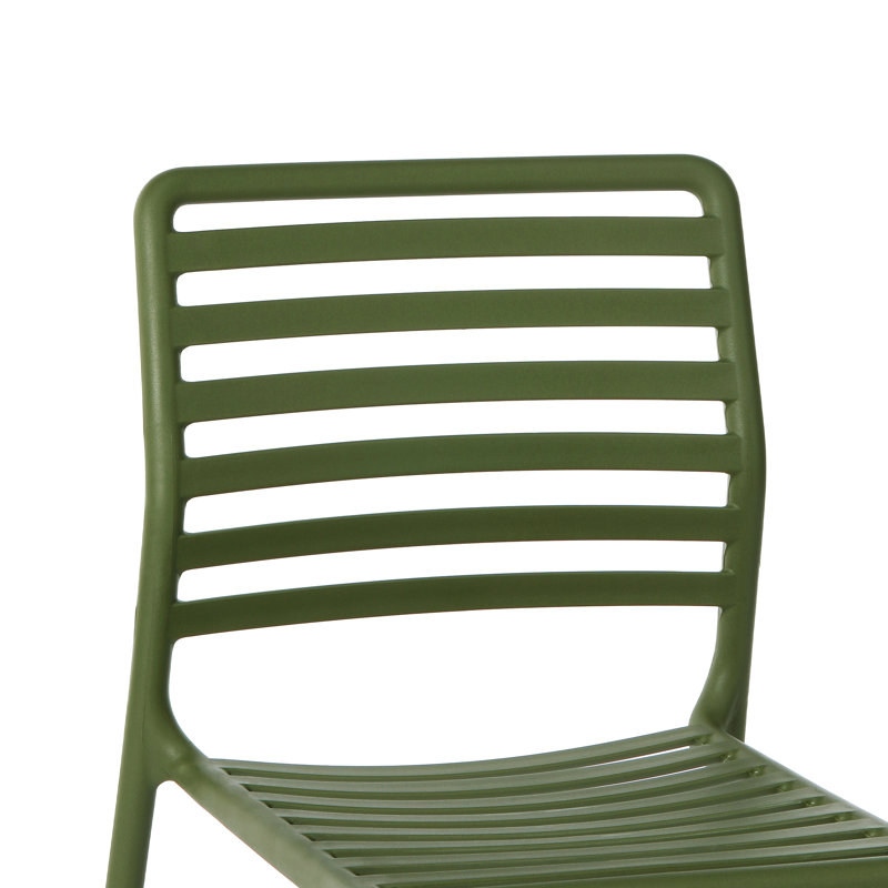 6-Person Outdoor Rectangular Dining Set, Green