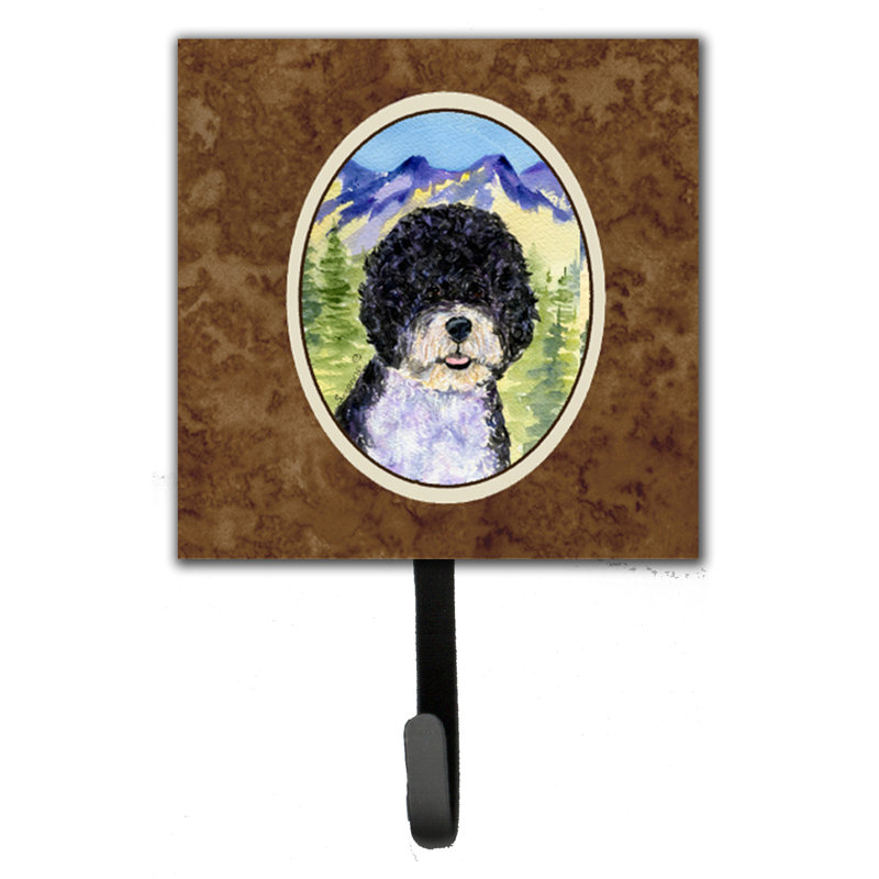 Porte-laisse pour chien et crochet mural portugaise water