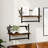 Set Of 2 Brown Oak Wall Shelves With Bars - 40X25x30 Cm - Stylish And Functional-603669414