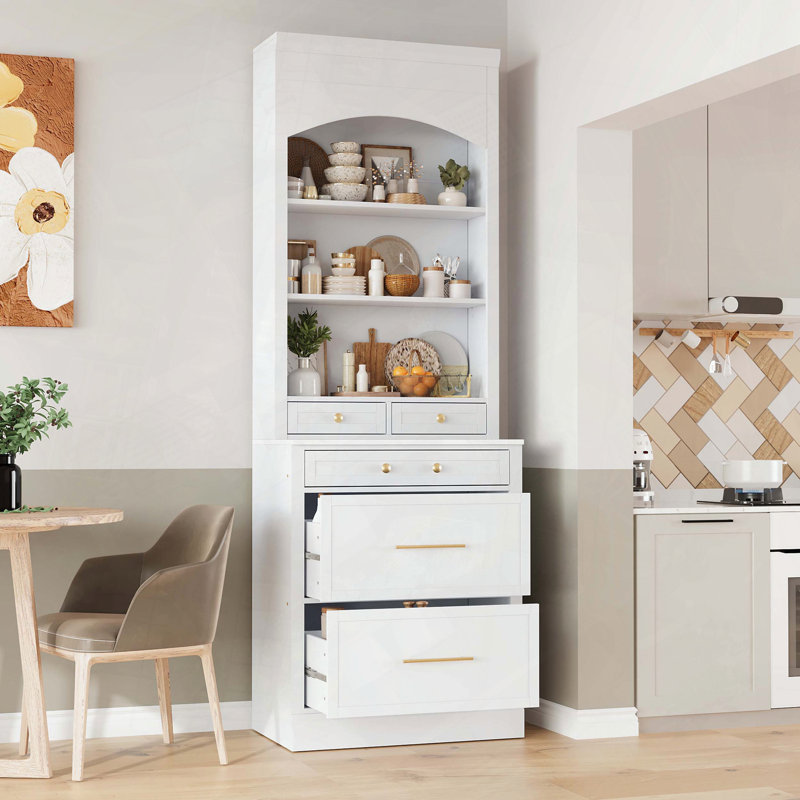 Armoire de rangement autoportante avec garde-manger