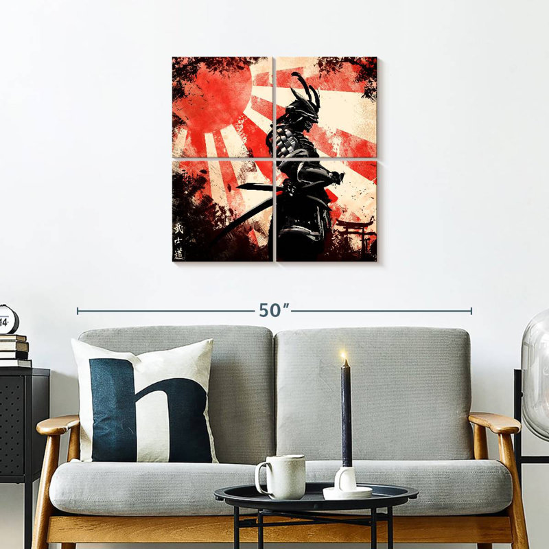 Leisha Samurai tenant un Katana, H 26 po x l 26 po