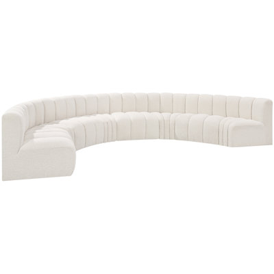 Hormachea Upholstered Curved Sectional Reversible