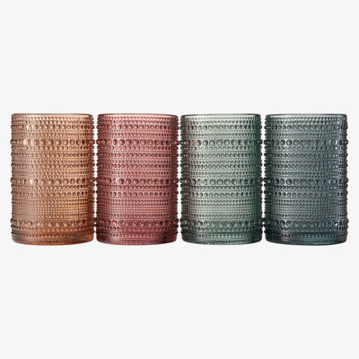 Bungalow Rose Saachi 4 pièces 14 oz. Ensemble de verres en verre