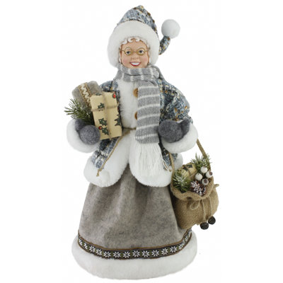 16" Tweed Woodland Mrs. Claus
