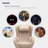 NOUHAUS Heated Classic Massage Chair Full Body and Spot Massaging Recliner with Ottoman, Bluetooth Speaker, in-Chair Charger. Portable Shiatsu Body Massager Chair-102834497