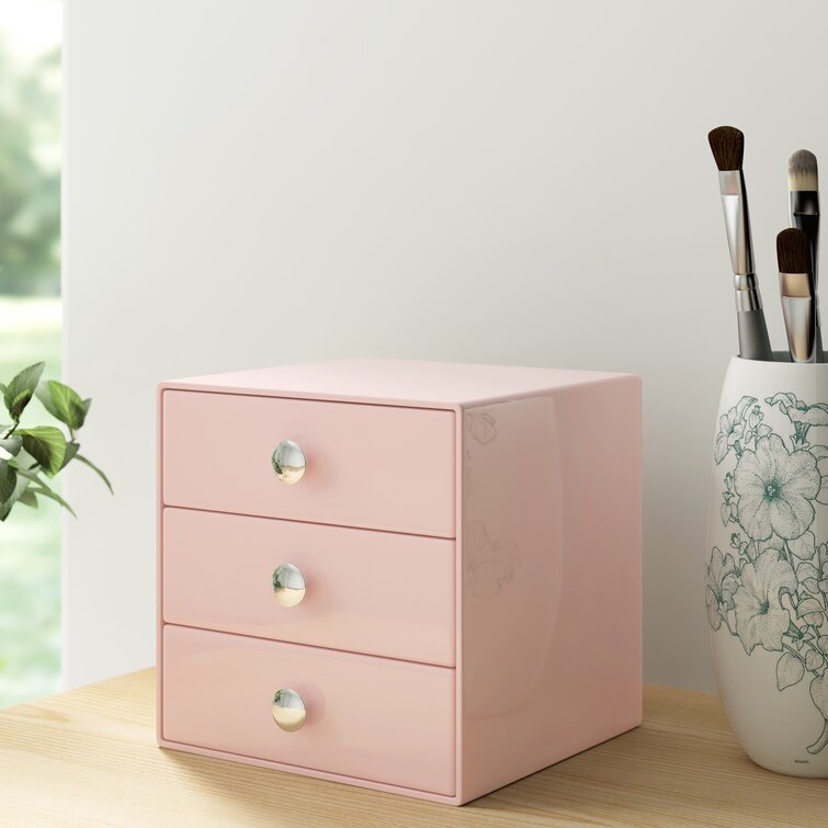 Pink Drawer Plastic Storage Cute Locker Decor Mini Drawer