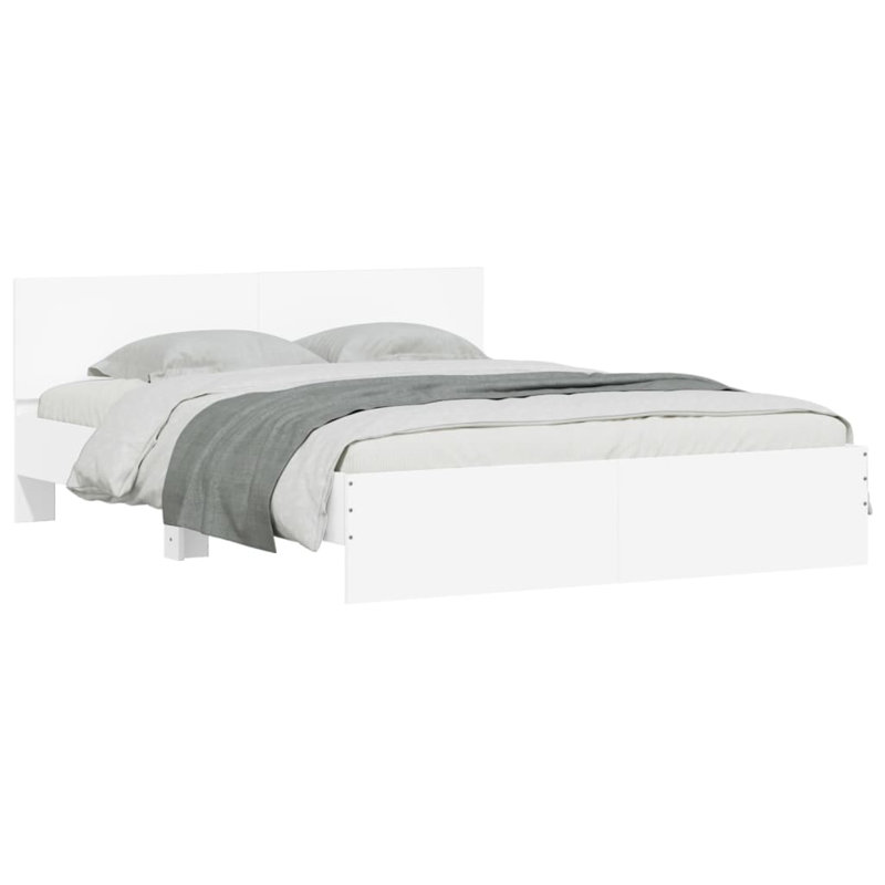 Nobue Bed, Double ( 140 x 200 cm), White