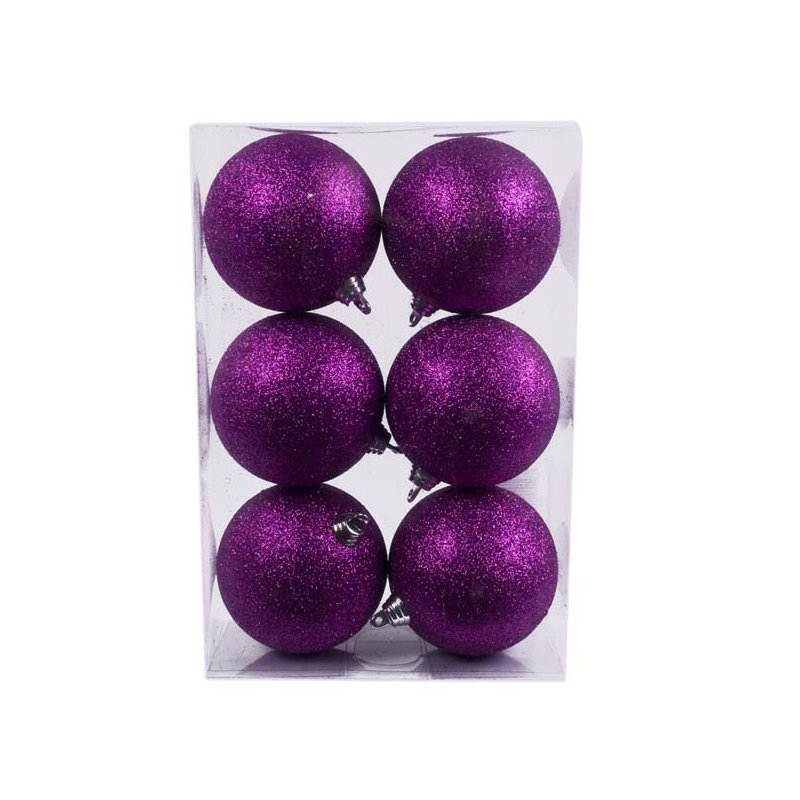 8cm Bauble, Purple