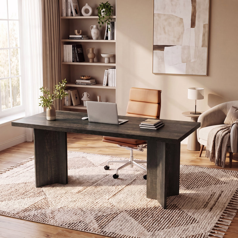 Bureau de direction 63 po Farmhouse, Gris foncé