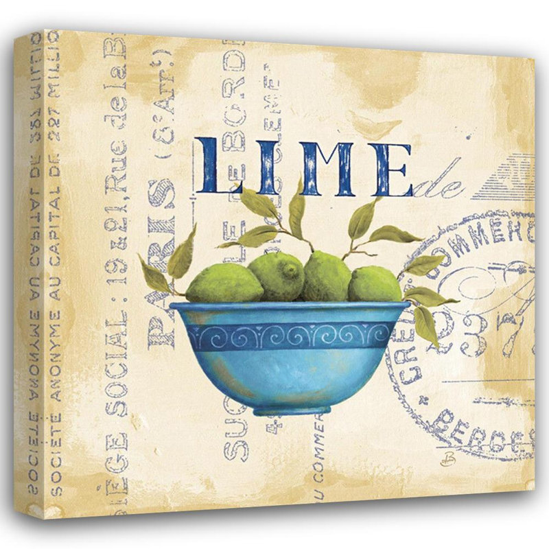 Zeste de limes, H 28 po x l 28 po