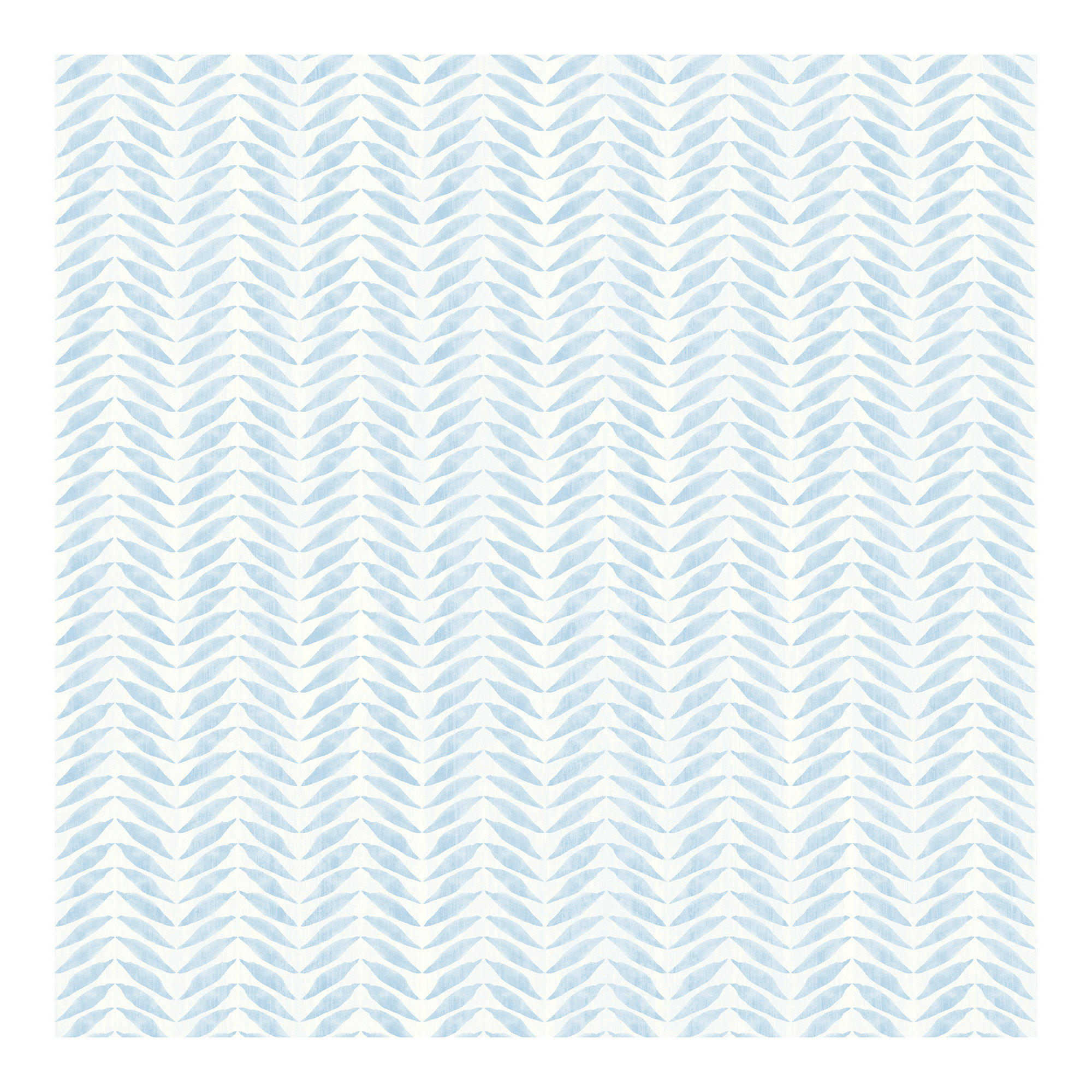 Stevenson Chevron Wallpaper, Sky Blue