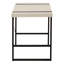 Bureau d'ordinateur, pour bureau à domicile, pour ordinateur portable, 122 cm (48 po), plateau en stratifié beige, structure en métal noir-330438300