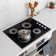 Cosmo 24 in. Electric Ceramic Glass Cooktop with 4 Elements, Dual Zone Element, Hot Surface Indicator Light and Control Knobs