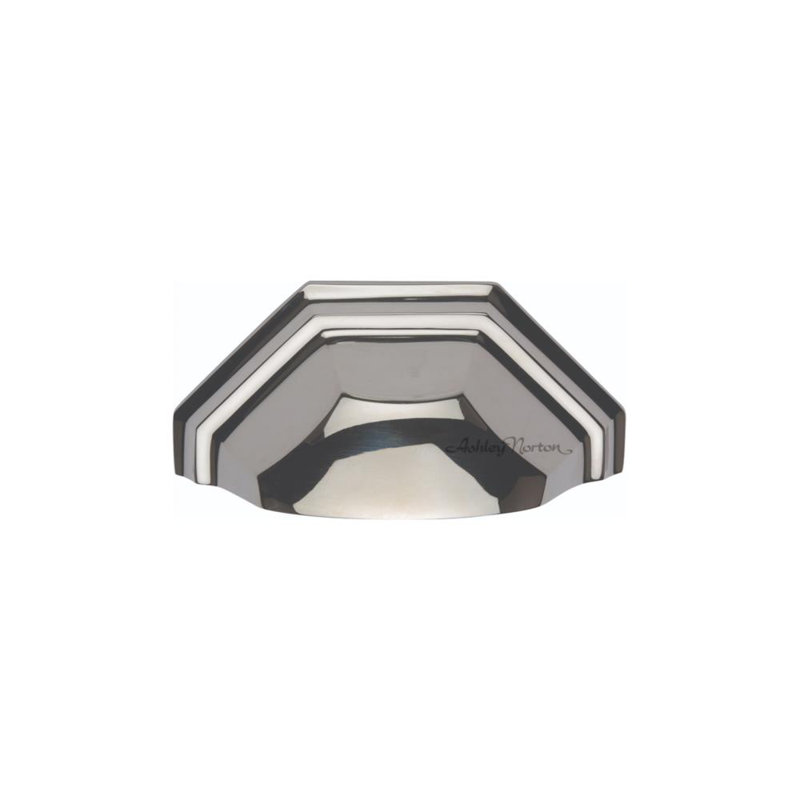 Hex Cabinet Bin Pull, Polished Nickel