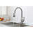 Kitchen Faucet With Pull Down Sprayer And 4 Spraying Modes Commercial 1 Or 3 Hole Kitchen Faucets With Locking Buckle For Farmhouse Rv Bar Sinks