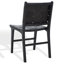 Chaise en cuir tissé d'Yvona-681472825