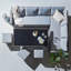 Aston Rattan 9 - Person Seating Group with Cushions-114002200-126333672