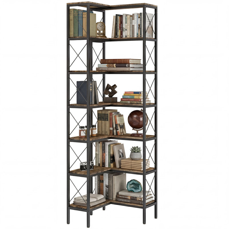 60 cm W Particle Board Bookcase, 200 cm H x 60 cm W x 60 cm D x