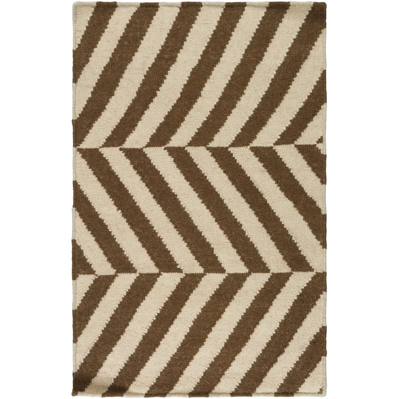 Araliya Wool Geometric Indoor Rug, Rectangle 3'6" x 5'6"