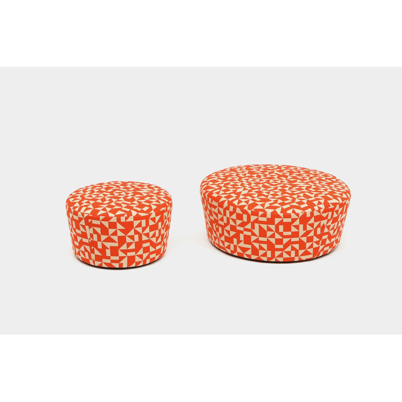 Caroline Upholstered Pouf, Parasol Sunbrella®