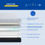 Matelas en mousse viscoélastique imprégnée de charbon de 10 po Glenni-68266191