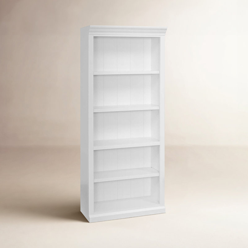 Nigel 5-Shelf Solid Wood Bookcase