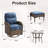 Alakai 5-Piece Outdoor Wicker Crescent High Backrest Swivel Chair Set With Ottomans And Side Table-1081307022