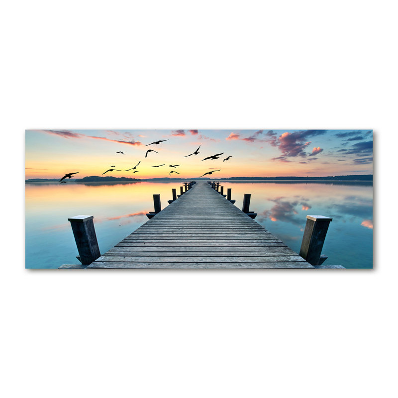 Wooden Pier - Wrapped Canvas Print