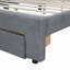 Lit plateforme tapissier avec rangement Spoten-831812324