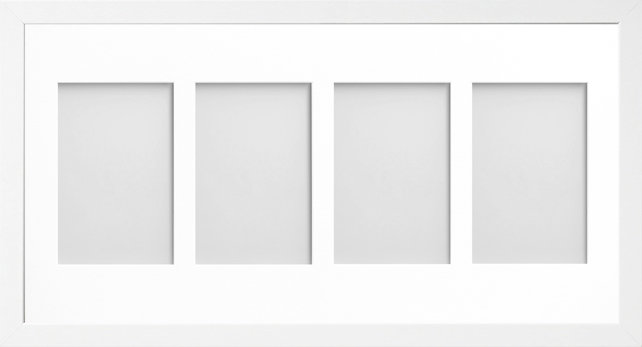 Markeesha Matte Picture Frame with Mat, White
