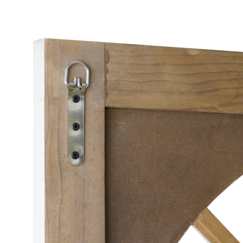 Décoration murale en bois faite à la main à double porte rustique