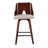26" Fixed-Height Counter Stools with Bent Wood Legs & Square Footest-129488609