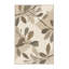 Tapis à motif géométrique doux et moelleux de couleur olive à motif de branches côtières beige-973985001