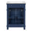 Armoire de salle de bain Vintage Elegance avec portes à fermeture douce et tablette réglable, meuble-lavabo avec lavabo en céramique-634939149