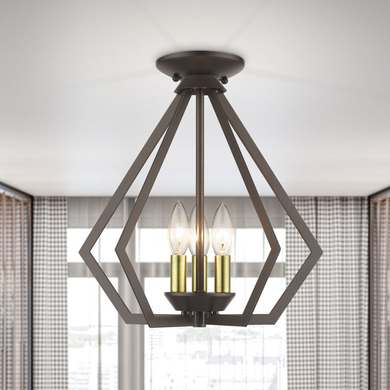 3 - Light Antique Brass Pendant