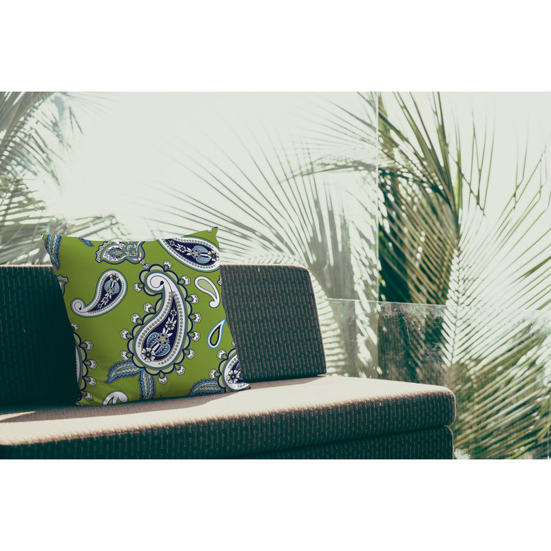 Housse et insert de coussin décoratif en polyester, L 19 po x H 19 po, Chartreuse