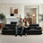 118" Upholstered Linen-Blend Chenille The Serenity Curved Sofa -906672495