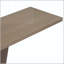 Console avec placage en bois naturel et base en V-75926225
