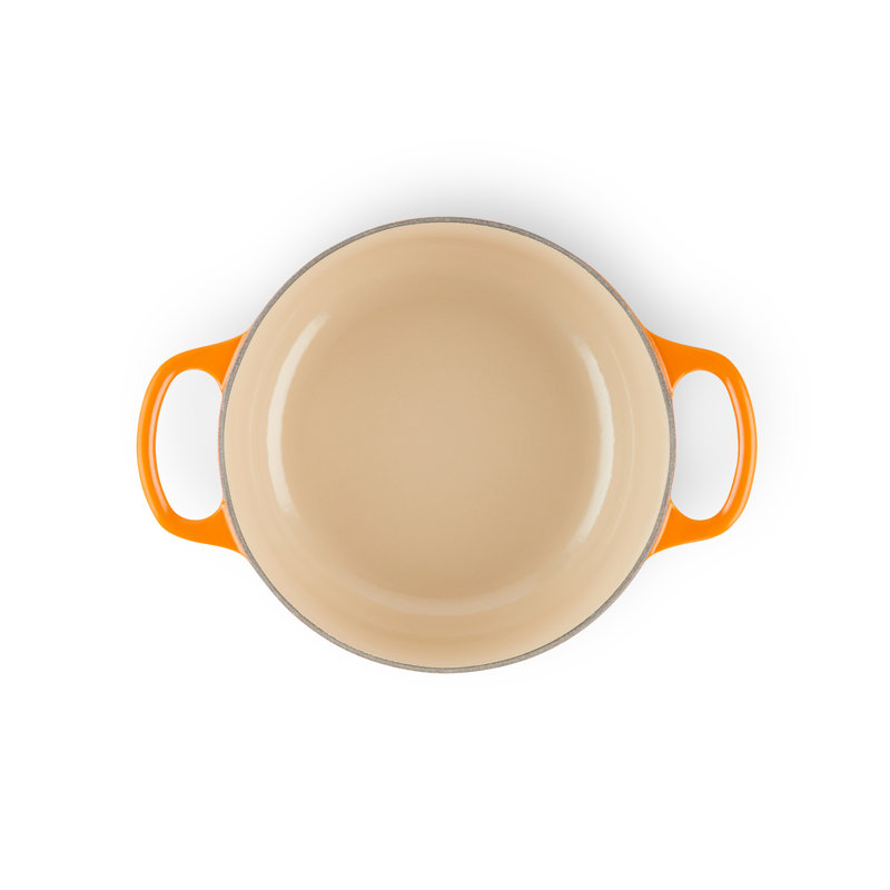 Le Creuset Cast Iron Round Casserole, 20cm / 2.4L, Volcanic