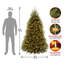 National Tree Company Dunhill Fir Tree with Dual Color LED Lights and PowerConnect-1865348526