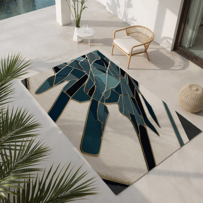 Tapis intérieur et extérieur Zenith Rift, Rectangle 1 pi 6 po x 2 pi 6 po