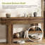 55" Console Table with 2-Tier Storage