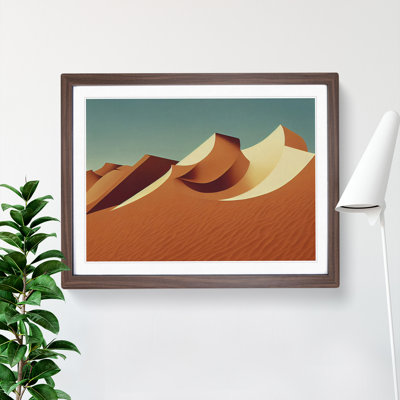 XH1022-6081X Modern Desert Sand Dunes 1 Piece Single Picture Frame Wall Art