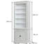 Beven 240 cm H x 100 cm W Library Bookcase-1164128528
