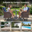 Ensemble de conversation pour 2 personnes avec table d'appoint-1576294771